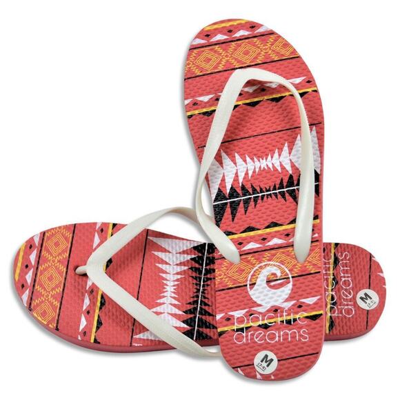 NWT Pacific Dreams Women's Beach Pool Casual Flip Flops - Picture 2 of 5